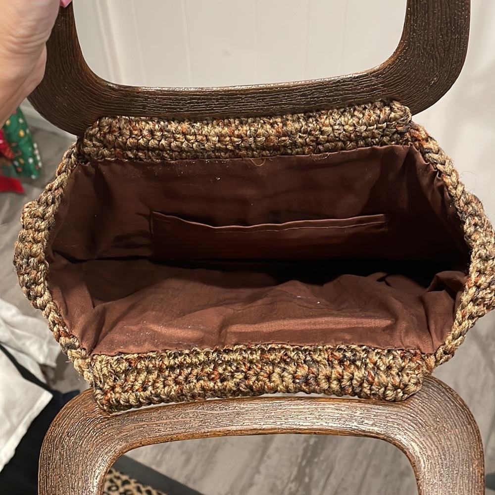Vintage Macrame Woven Bag - Picture 9 of 14